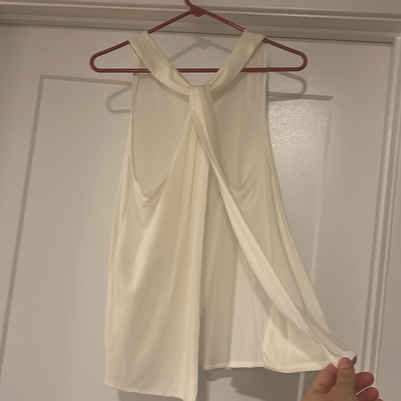 White Massimo Dutti open back shirt M - Picture 4 of 4